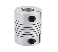 sourcing map 14mm à 14mm Accouplement d'arbre 40mm Longueur 32mm Diamètre Coupleur de moteur pas à pas Connecteur de joint en alliage d'aluminium pour imprimante 3D CNC Machine DIY Encodeur