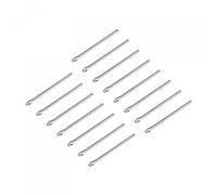 sourcing map 15 Pcs 20mm Montre Bande Lien Clavette 0.9mm Diamètre Argenté | Goupille Assortiment, Inox Acier, Montre Sangle Barres Fendue Goupille pour Montre Bracelet Réparation