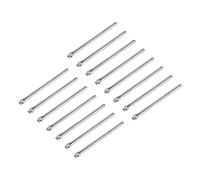 sourcing map 15 Pcs 20mm Montre Bande Lien Clavette Goupille Assortiment, INOX Acier 1mm Diamètre. Montre Sangle Barres Fendue Goupille pour Montre Bracelet Réparation, Argenté