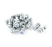 sourcing map 15 Pcs 2mm joint sans soudure Tête Cruciforme Vis Câble Moto joint supérieur