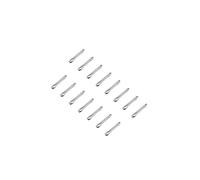 sourcing map 15 Pcs 7mm Montre Bande Lien Clavette Goupille Assortiment, INOX Acier 0.9mm Diamètre Montre Sangle Barres Fendue Goupille pour Montre Bracelet Réparation, Argenté