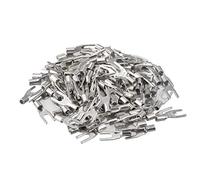 sourcing map 150pcs Cosse à Fourche Sertir Câble SNB1.25-3.2 Non-Isolé U-Type Cuivre Terminal AWG22-16 Fil