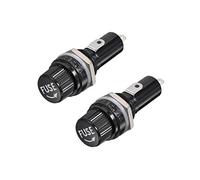 sourcing map 15mm Filet Bouchon Vis Panneau 6X30mm Fusible Support AC 125V/15A 250V/10A 2Pcs