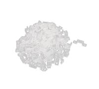 sourcing map 15mm x 7mm Plastique LED Support fixation bande lumière Clair 100pcs