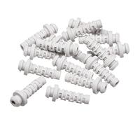 sourcing map 15pcs 3mm Dia Interne Manchon Cordon Protecteur Fil d'alimentation Démarrage Gaine Flexible PVC Passe-Cable Blanc