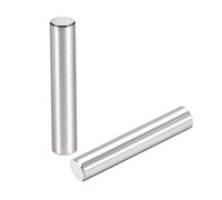 sourcing map 15Pcs 6mm X 35mm Goupille 304 INOX Acier Cylindrique Étagère Support épingle Attache Éléments Argenté