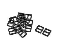sourcing map 15pcs Boucle Sangle Boucle Attache pour Cartable en Plastique réglable échelle Verrouillage 10 mm Largeur du Bracelet