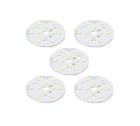 sourcing map- 15Pcs COB LED luminaire Perle 5W 120lm 6000-6500K 40mm 15-17VDC, Blanc