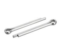 sourcing map 15pcs Goupille Fendue Clavettes Acier Inox 5mm x 45mm | Pince Fixation Raccord, pour Automobile Mécanique