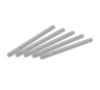 sourcing map 15Pcs M6 x 80mm Tige Filetée Entièrement 304 Inox Acier Droit Main Fil M6-1.0 Fil Pas