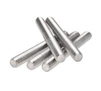 sourcing map 15Pcs M8 x 70mm Tige Filetée Entièrement 304 Inox Acier Droite Main Fil
