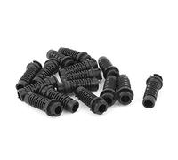 sourcing map 15pcs Manchon Cordon Protecteur Fil d'alimentation démarrage Sortie de Machine Gaine Passe-câble Passe-fil caoutchouc 38x12x8mm