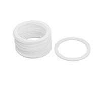 sourcing map 15pcs Rondelles PTFE Plat Joint Étanchéité 55mm OD 45mm ID 2mm Épaisseur pour Robinet Tuyau Eau Tuyau Blanc