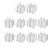 sourcing map 15x15x15mm Alluminium Dissipateur Chaleur Radiateur pour MOS IC Puce Argenté 10pcs