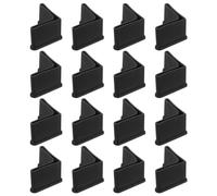 sourcing map 16 coussinets de jambe en forme de L, 1.38in x1.38in / 35 x 35 | Protège-pieds de meubles, en forme de L, capuchons d'angle en PVC pour meubles