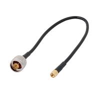 sourcing map 16" SMA Male to N Type Male Plug Adapter RF Pigtail Cable