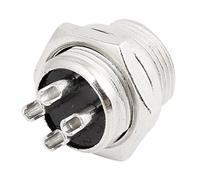 sourcing map 16mm 4 Pin Mâle CB Radio Micro Microphone Connecteur Adaptateur