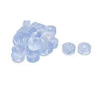 sourcing map 16mmx8mm Revêtement anti-dérapant pied Meuble Patin Protecteurs 24pcs bleu clair