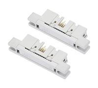sourcing map 16P Double Rangées 2.54mm IDC Mâle Transition Prise pour Plat Câble Paquet de 2