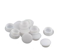 sourcing map 16pcs Bouchons de Trou ronde encastrée câble connecteur couvre Plastique meuble maison 10mm blanc