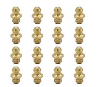 sourcing map 16pcs Graisseur Droit 1/4-28 Filetage Raccord Graisseur Laiton pour Auto Moto