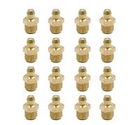 sourcing map 16pcs Graisseur Droit 1/8" Filetage Raccord Graisseur Laiton pour Auto Moto