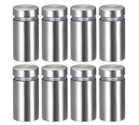 sourcing map (16x32mm Entretoise de Verre Vis Écartement Clou Publicitaire Montage Panneau Support Acrylique 8pcs