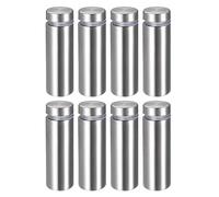 sourcing map (16x52mm Entretoise de Verre Vis Écartement Clou Publicitaire Montage Panneau Support Acrylique 8pcs