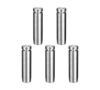 sourcing map (16x60mm Entretoise de Verre Vis Écartement Clou Publicitaire Montage Panneau Support Acrylique 5pcs