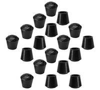 sourcing map 18pcs Embout Pied Chaise Bouchon Tampon Capuchon Protection Jambe Meuble Plancher Anti-dérapant en Caoutchouc Diamètre Intérieur 13mm