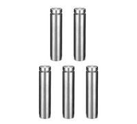 sourcing map (19x80mm Entretoise de Verre Vis Écartement Clou Publicitaire Montage Panneau Support Acrylique 5pcs