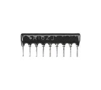 sourcing map 1K Ohm Résistance Réseau TablEau 1/8W SIP-9 2.54mm Pas 5% Tolérance Bussed Type 20Pcs