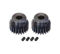 sourcing map 1Mod 22T Pignon Engrenage 6mm Alésage Acier trempé Moteur Crémaillère Éperon Engrenage avec Étape pour RC Voiture Camion Entraînement Engrenage Buggy, 2 Ensemble