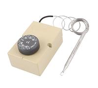 sourcing map 1NC 1NO AC 250V 16(2.5) A AC 400V 10(1.5) A 3A -30 to 30C Température Contrôle Interrupteur Capillaire Thermostat pour Four Réfrigérateur Chauffe-eau