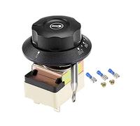 sourcing map 1NO 1NC 250V 16A 60-200C Contrôle Température Interrupteur Thermostat Capillaire pour Four Réfrigérateur Chauffage 0.7m avec 2 Vis&3 Bornes à Sertir