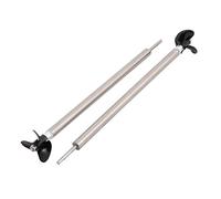 sourcing map 1pair Mod bateauing 3mm Dia. 200mm Long Arbre entraînement 3-Aubes Prop