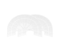 sourcing map 1Paire Talon Plaques Semelle Protecteur Taille 10-11 Antidérapant Tampon Remplacement pour Baskets, Transparentes