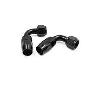 sourcing map 1Pcs Noir Voiture 8AN raccord pôle Flex 90 degré