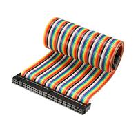 sourcing map 1pcs Ruban multicolore broches 64 IDC fil Télévision Flexible 43cm 2,54mm