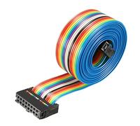 sourcing map 1pcs Ruban multicolore Câble IDC 16 broches fil télévision souple 148cm 2,54mm,