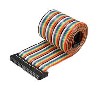 sourcing map 1pcs Ruban multicolore Câble IDC 40 broches fil télévision souple 118cm 2,54mm