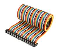sourcing map 1pcs Ruban multicolore Câble IDC 64 broches fil télévision souple48cm 2.54mm