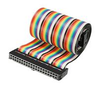 sourcing map 1pcs Ruban multicolore IDC 40 broches fil télévision souple 48cm 2.54mm