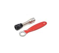 sourcing map- 1pcs Vélo Extracteur volant manivelle dépose câblages extracteur clé molette 13.5x2.9cm rouge