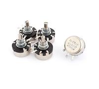 sourcing map 1W 470 Ohm Potentiomètre Rotatif carbone conique couleur argenté 5pcs
