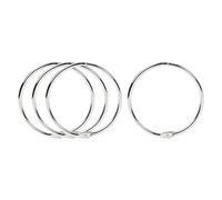 sourcing map 2,2 "- Loose Leaf-Bague livres-Argent-Lot de 4