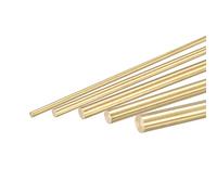 sourcing map 2 3 4 5 6mm Tige Laiton Plein Rond Barre Tour Barre Stock | pour Bricoleur Fabrication Artisanale, Diamètre, 100mm, Longueur, 5en1 ensemble