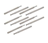 sourcing map 2,35mm Tige Dia 2mm Tête Losange meulage forme bille fixé morceau 10pcs