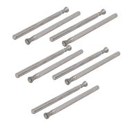 sourcing map 2,35mm Tige Dia 3mm tête concave sphérique monté Polissage Morceau 10pcs