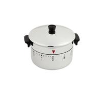 sourcing map- 2,4X2,4x2,2 60 minute Cuisine Minuterie mécanique cuiseur riz plastique, Blanc